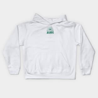 Stayin' Alive in Green Kids Hoodie